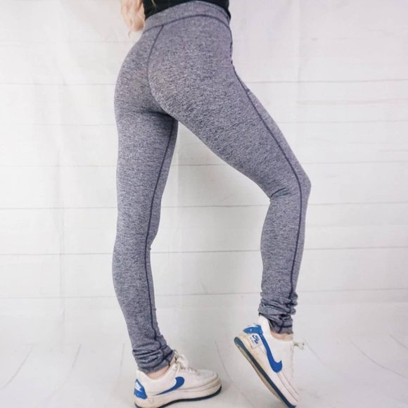 🍓Y2K HEATHER PURPLE GREY LULULEMON YOGA PANTS WITH POCKETS🍓 - Picture 3 of 4